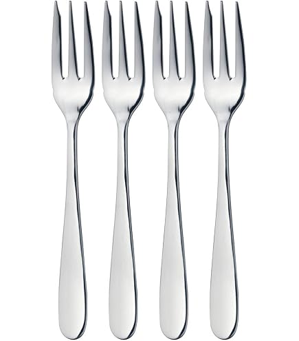 COM-FOUR® 4x forchetta per patate con rivestimento con 3 rebbi, in acciaio inossidabile 430, riutilizzabile come spiedino di mais, aiuto per pelare