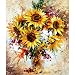 Produktbild Rahmenlose gelb sonnenblume DIY Digital Malen nach Zahlen Acryl Bild, canvas, Yellow Sunflower, Unframed