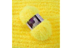 NONE AC009 Pelote de laine pour tricot et crochet à poils longs imitation fourrure vison et mohair idéal pour bébé 100 g