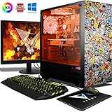VIBOX Cosmos 40 PC Gaming Computer con War Thunder Voucher di Gioco, Windows 10 OS, 22' HD Monitor (4,2GHz AMD FX 8-Core Processore, Radeon RX 560 Scheda Grafica, 16GB RAM, 120GB SSD, 2TB HDD)