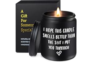 MRSSBEA Scented Candles for Men - Birthday Gifts for Men, Father's Day Gifts for Dad, Anniversary Candle Gifts for Him, Funny Apology, Christmas Gifts for Men, Dad, Boyfriend, Husband, Grandpa
