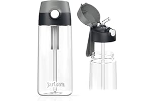 Jarlson® - Gourde Enfant EMI - bouteille enfant 500 ml - Gourdes sans BPA - avec de la paille - pour l'école, les sports et la maternelle