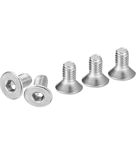 50-Pack 10-24 X 1-1/4" Flat Head Socket Cap Screws - 304 Stainless Steel Hex Socket Countersunk Bolts