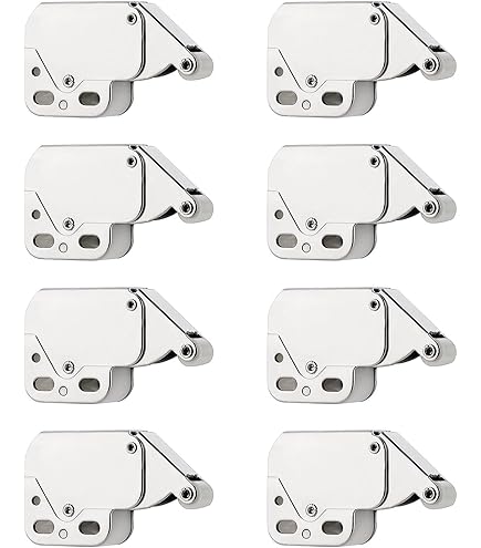 6 stuks veersnapper deursnapper latch mini kliksluiting meubelsnapper deurslot druksluiting geschikt voor kastdeur met schroeven laden poort schuur vastzetten