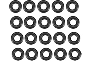 sourcing map 20 Stück O Ring Dichtungsringe Gummidichtung 9 mm AD 4 mm ID 2,5 mm Dicke Nitrilgummi NBR Unterlegscheibe Dichtungssatz für Dichtungselemente Hahnanschluss Reparatur Auto