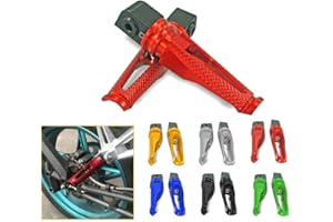 QIDIAN repose-pieds de passager arrière de moto repose-pieds pédales pour Kawa saki ER-6N / 6F Z1000 Z1000SX Versys650 Ninja650 300400 Z300 Z400 Z800 Z900 Z1000 (rouge)