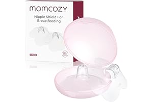 Momcozy Scudi per capezzoli, 100% silicone alimentare, ultra sottile e super morbido, realizzato senza BPA/BPS per difficoltà di allattamento, 20 mm