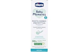 Chicco Baby Moments skyddande blöjbytespasta med zinkoxid, mild formel, skyddar mot irritation orsakad av blöja, parfymfri, 100 ml