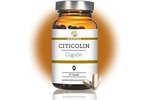 ‎QIDOSHA QIDOSHA® Citicolin mit dem Markenrohstoff Cognizin®, 500mg Citicolin je Kapsel, 90 Kapseln im Apothekrglas, jede Charge laborgeprüft, deutsche Fertigung