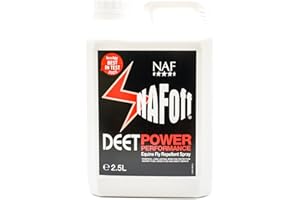NAF Off Deet Power Performance Fly Spray Refill – 2.5L Long-Lasting Fly Repellent for Horses – High-Strength DEET Formula – Effective Protection Against Flies, Midges & Horseflies
