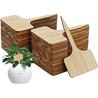 willkey 50 Stücke Pflanzschilder Bambus,T-Form Pflanzenstecker Beschriften Stecketiketten,für Baumschulen Pflanzenzucht…