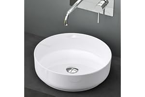 Mai & Mai Vasque à Poser 31x31x11cm Lavabo en Céramique Blanc avec Nano-revêtement Salle de Bains pour Invités BR203