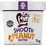 Pip & Nut - Smooth Peanut Butter (1kg) | Natural Nut Butter, No Palm Oil, No Added Sugar, Hi-Oleic Peanuts, High in Unsaturat