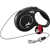 Flexi New Classic XS Beden Siyah 3MT İpli Tasma