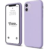 Babilden iPhone Kılıf İnce Sıvı Silikon 3 Katmanlı Tam Kaplamalı Yumuşak Jel Kau&ccedil;uk Kılıf Kapak (Lila, iPhone 11)