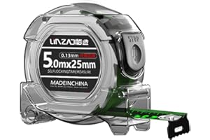 YINTRINSIC 5M Mètre Ruban En Acier Fluorescent, Ruban À Mesurer Transparent 5/7,5/10, Ruban À Mesurer Fatmax, Ruban À Mesurer Double Face Avec Étui, Ruban De Mesure Autobloquant Anti-chute