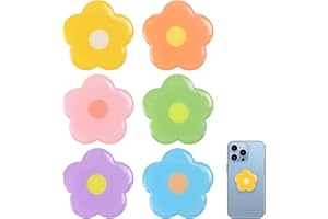 FuxFuis 6 PCS Support de Doigt pour Téléphone Portable, Support de Téléphone Portable Floraux, Poignées de Téléphone Portable, Anneau Telephone Portable, Grip Telephone pour Smartphone et Tablette