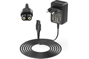 Jippofu 4.3V Afeitadora Cargador para Philips One Blade QP2520 QP2620 QP2510, A00390 Norelco Adaptador para MG5730 MG5720 MG3740 MG3730 MG3720 MG3710 BT3206 BT3208 RQ320 RQ328 70mA Charger Cable 1.8m