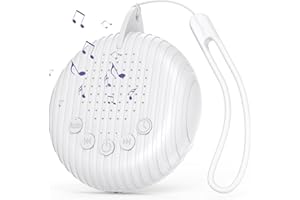 OQIMAX White Noise Machine Baby, 10 Soothing Sounds USB Rechargeable Mini Sound Machine, Portable White Noise Machine with 3 Timer, Memory Function, Auto Mode, Sleep Therapy for Baby&Adults