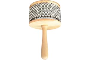KDAMGOQE Cabasa Musical Instrument Cabasa 4.5'' Stainless Steel Wood Handle Latin Percussion for Band Music Education, Hand Percussion Instruments