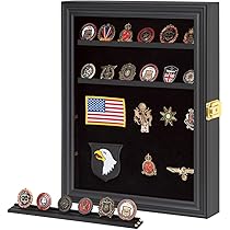 Présentoir à Épingles, Boîte à Épingles Transparente Anti-Poussière pour Médailles Militaires Bijoux Badge Collection