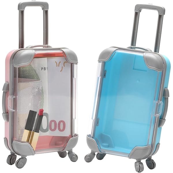 Mini valise à roulettes créative, boîte de rangement, Simple et mobile Mini valise à roulettes créative, boîte de rangement, Simple et mobile