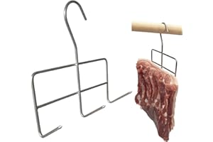 AlcoFermBrew Räucherhaken für Fleisch und Fisch (5 x Haken zum Räuchern Großer Fleischstücke)