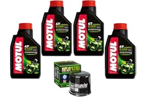 MOTOCAR S UZUKI DL V-STROM 650 04/12 KIT TAGLIANDO 4 LITRI MOTUL 5100 10W40 + FILTRO OLIO