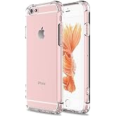 KZY İletişim iPhone 6s ile uyumlu ile Uyumlu Kapak Şeffaf Airbag Antishock K&ouml;şe Korumalı Silikon Kılıf