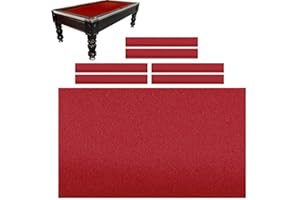 Baokuan 9ft Billard Pool -tischdecke Kissenstreifen Snooker Stoff Filz Premium Billardtisch Abdeckung Snooker Tuch Filz Set Set