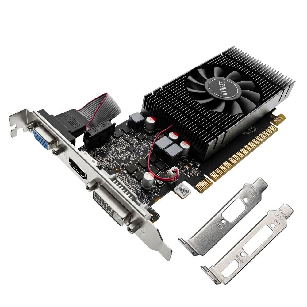 QTHREE GT 740 4GB GDDR5 128-bit Graphics Card DVI-D HDMI VGA