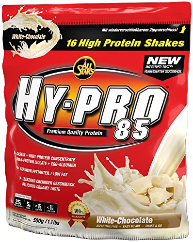 All Stars Hy-Pro 85 Protein, White-Chocolate, 1er Pack (1 x 500 g)