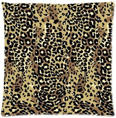 Honey Cushion Cover Leopard Decorative Pillow Case Protector 18x18 Inch One Side