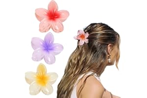 CRICIA Plumeria Spinka do włosów, Plumeria kwiat piankowa spinka do włosów hawajski kwiat spinki do włosów dla kobiet dziewcząt hawajskie tropikalne wesele plaża dekoracje imprezowe akcesoria do włosów