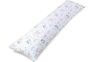 Totsy Baby Cuscino gravidanza e allattamento 145cm – supporto lungo per letto Perfetto per il relax e il sonno Aiuta il riposo e la postura Ideale per maternità Oeko-Tex