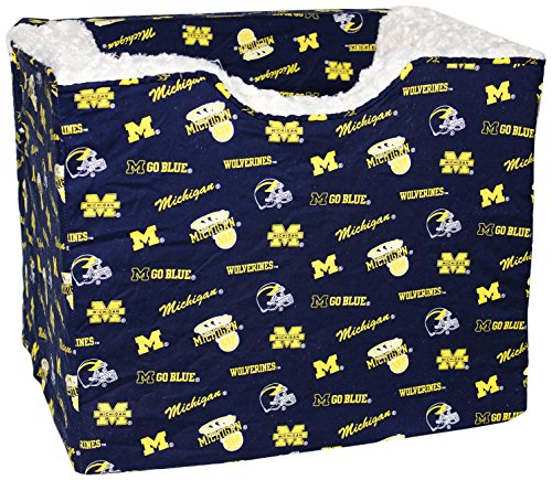 Pampered-Pets-The-University-of-Michigan-Collection-Pet-Car-Seat-with-The-Wedge-Medium