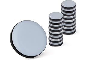 ‎LOUMAXX LouMaxx Teflongleiter selbstklebend – Möbelgleiter Ø 20mm | Stuhlgleiter aus hochgleitfähigem PTFE | Hochwertige Gleiter für Stühle, Möbel und für Thermomix - 16er Set Möbelgleiter Teppich
