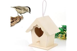 RAOPUZI Nichoir à Oiseaux en Bois,Nichoir/Refuge pour Oiseaux Pouvant,Cabane à Oiseaux en Bois,Nichoir pour Oiseaux Exterieur