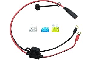 Kabeldragning kompatibel med NOCO GC002 X-Connect, batterisändarkabel, laddkabel med ögonklämma XL M6 (1/4 tum)