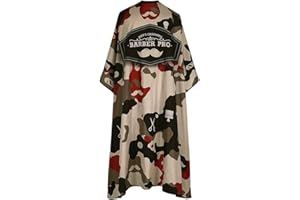 STYLANCE Hairkair Mantella da Parrucchiere, mantello taglio con chiusura a scatto, professionale salone per parrucchiere, dimensioni:140 x 155 cm（rosso）