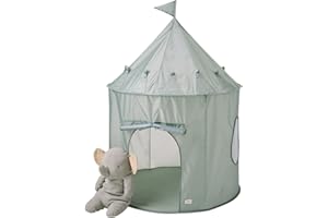 3 Sprouts Kids Play Tent - Sustainable Recycled Fabric – Fun Spacious Childs Playhouse for Indoor Games for Boys & Girls - Durable Fort Pop Up House for Toddlers & Children Age 3-10 – Green