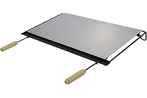 Imex El Zorro Plancha para barbacoa, inox, 56 x 41 cm, GRIS, 71634