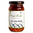 Tressia Foods Tuna Fish Pickle Achaar Hot and Spicy Homemade Pickles Made in Small Batches (200g)