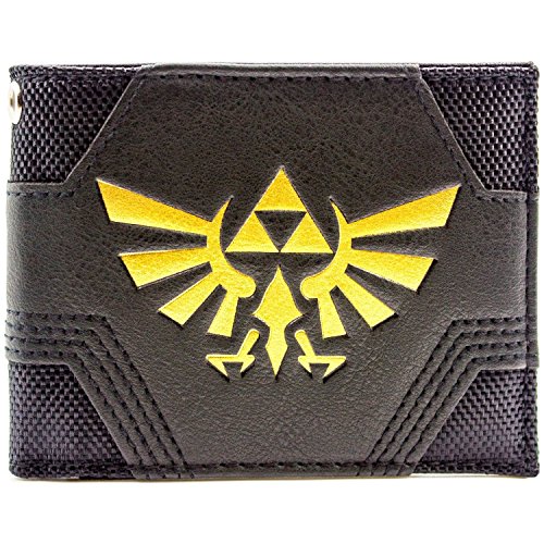 Preisvergleich Produktbild Nintendo Zelda Strukturierte Gold Triforce Schwarz Portemonnaie Geldbörse