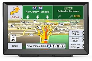 FUANA Navegador GPS para coche de 9 pulgadas para camionetas GPS para conductores comerciales 2024