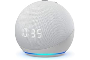 AMAZON Echo Dot (4. Generation, 2020) | Smarter Lautsprecher mit Uhr und Alexa | Weiß, Zertifiziert und generalüberholt