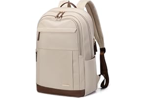 GOLF QUALITY Mochila Pequeña Mujer Mochilas Universidad Escolares, Bolso Mochila Portatil 15 Pulgadas Casual Backpack con Compartimento,Mochila Resistente al Desgaste Trabajo,Albaricoque