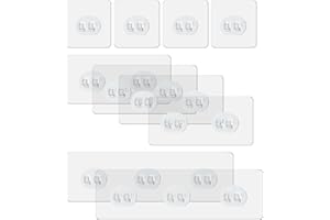 WLLHYF 10 sztuk samoprzylepnych haczyków do kosza prysznicowego, wymienne mocne naklejki, haczyki prysznicowe, haczyki ścienne, wodoodporne, do łazienki, półki prysznicowej, kosz, mydelniczka, wiszące