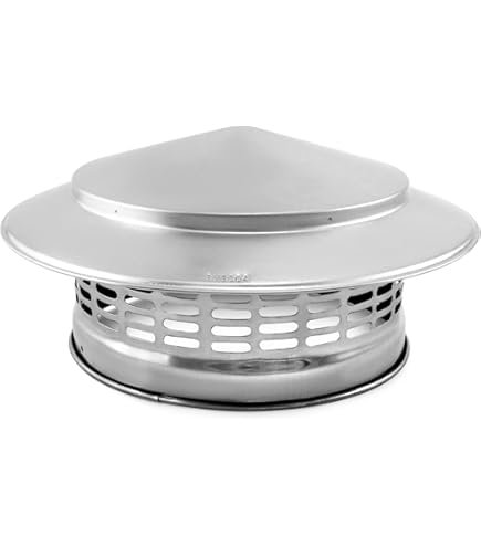 Edelstahl Schornsteinkappe Kegelform - 304 SS Regenschutz Für Kamin & Abgasrohr