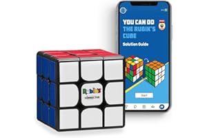 GOCUBE Rubik'S Connected: el Cubo de Rubik electrónico Que te Permite competir con Amigos y cubers Mundial. Rompecabezas Stem habilitado para Aplicaciones Que se Adapta a Todas Las Edades y capacidades